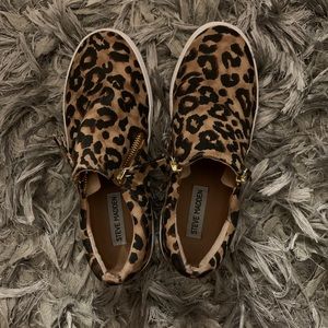 Steve Madden Cheetah print Slip on Shoes